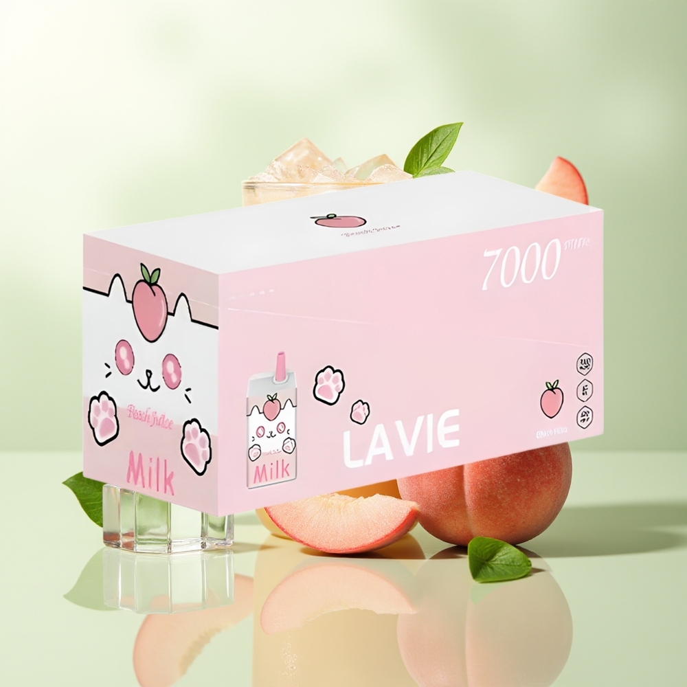 LAVIE Milk 7000 Züge Pfirsichsaft Typ C Wiederaufladbar 16ML