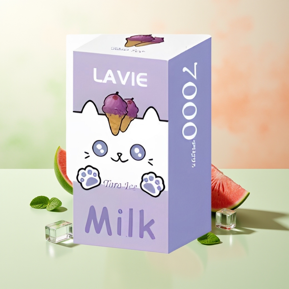 LAVIE Milk 7000 Züge Taro-Eis Typ C Wiederaufladbar 16ML