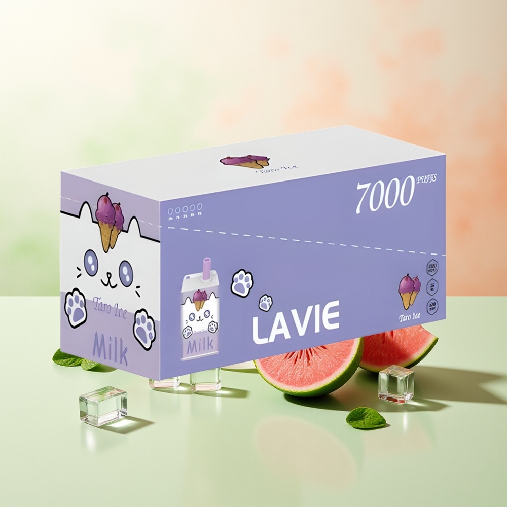 LAVIE Milk 7000 Züge Taro-Eis Typ C Wiederaufladbar 16ML