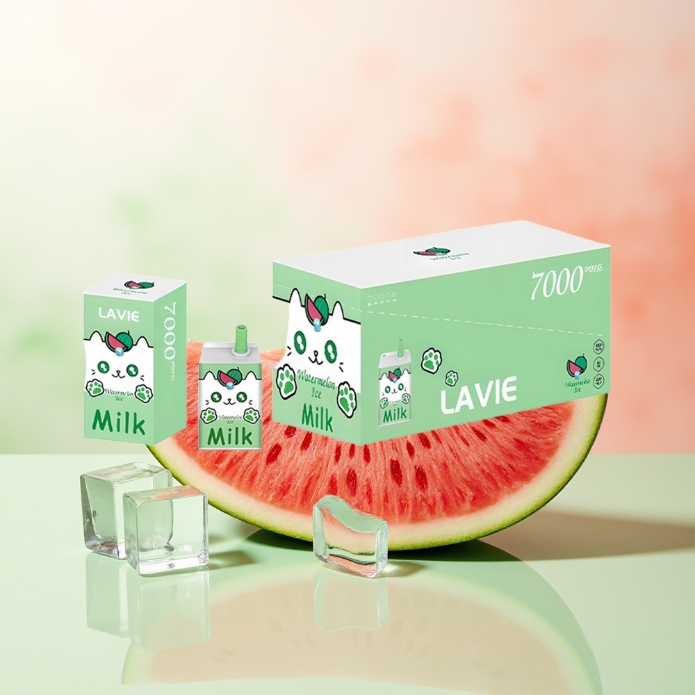 LAVIE Milk 7000 Züge Wassermelone Eis Typ C Wiederaufladbar 16ML 600mAh