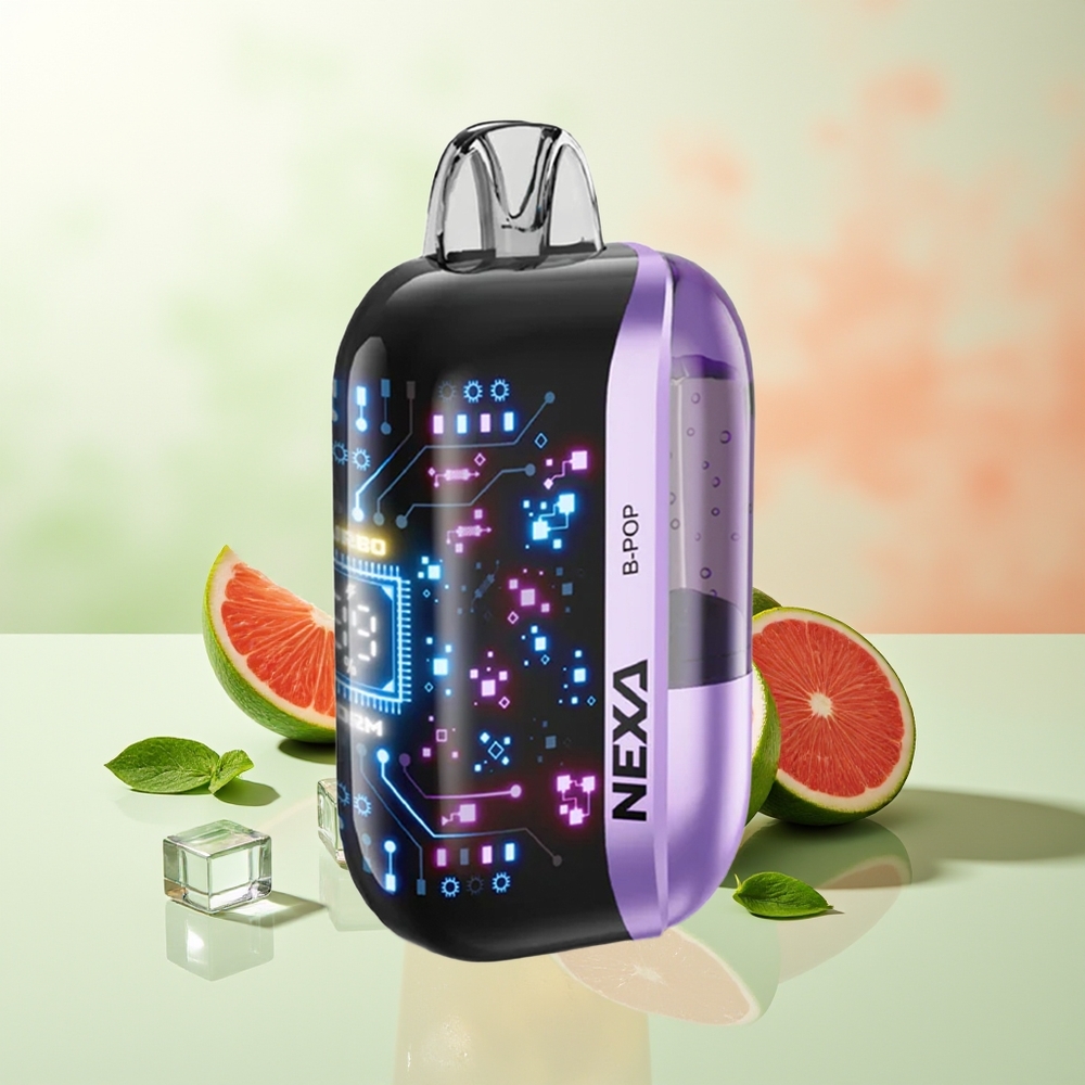 NEXA Ultra B-Pop 50000 Züge 20ml 800mAh 5% 0,9ohm Dual Mesh Typ-C 3D Display