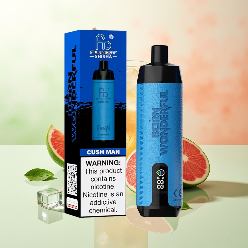 RandM Fumot Shisha 10000 Züge LED Typ-C Mesh Cush Man