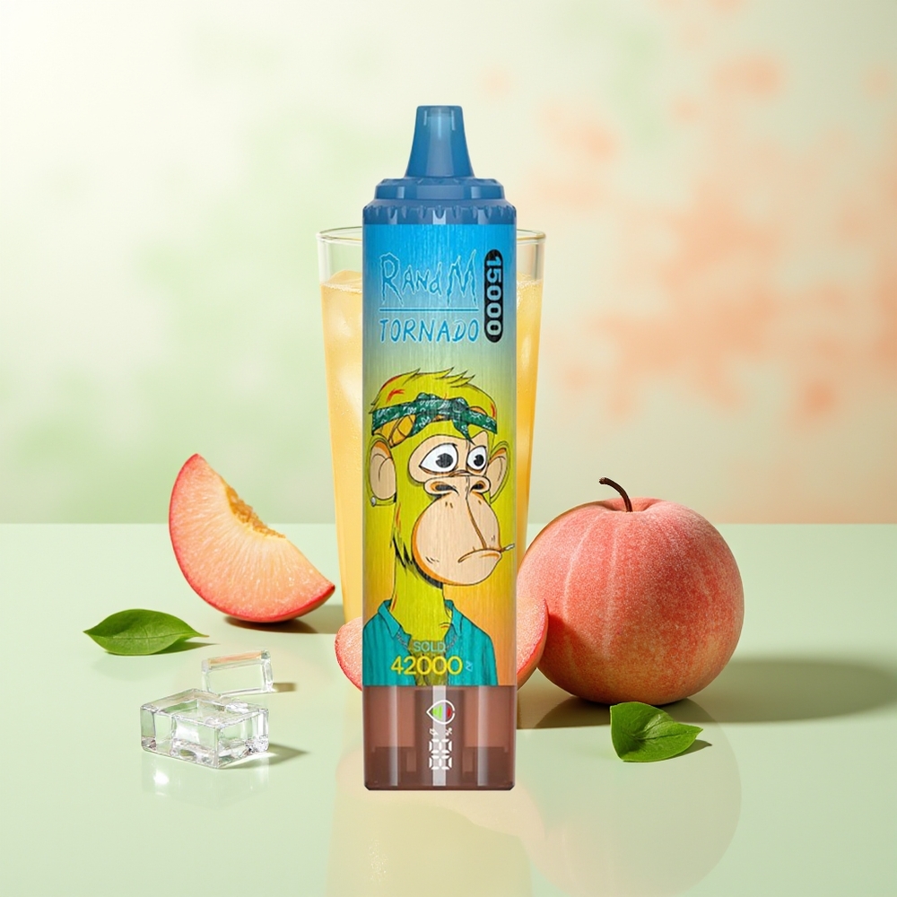 RandM Fumot Tornado 15000 Züge Pfirsich-Mango 25ml 850mAh Mesh LCD Typ-C