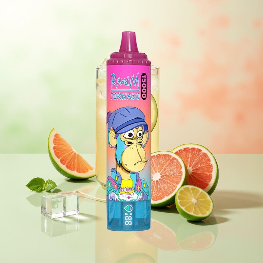 RandM Fumot Tornado 15000 Züge Zitronenlimonade LCD Mesh Typ-C 25ml 850mAh