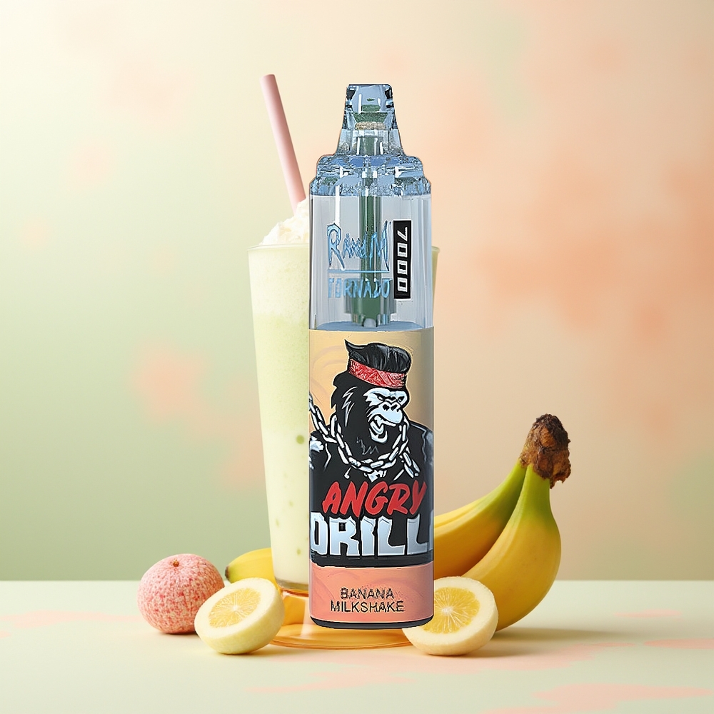 RandM Fumot Tornado 7000 Bananen-Milchshake RGB Mesh Coil Typ-C Luftregulierung