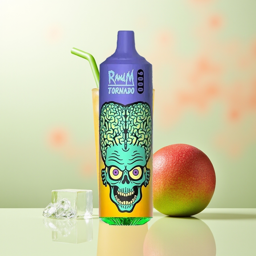 RandM Fumot Tornado 9000 Züge Mango-Stroh Mesh RGB