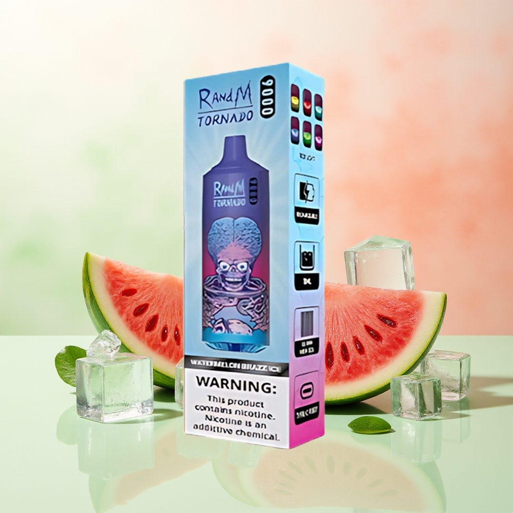 RandM Fumot Tornado 9000 Züge Wassermelone Brazz Eis 18 mL Mesh RGB