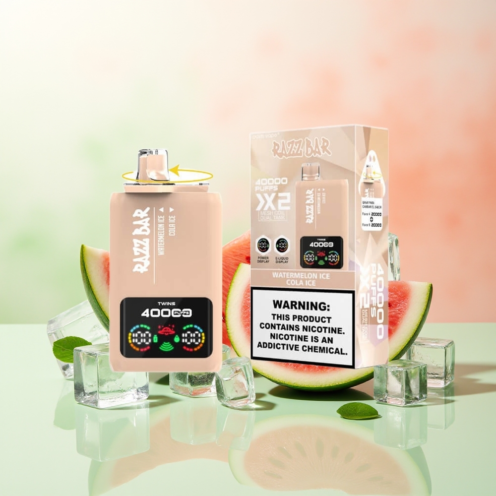 Razz Bar 40000 Züge Typ-C Mesh Coil Wassermelone-Eis Cola-Eis