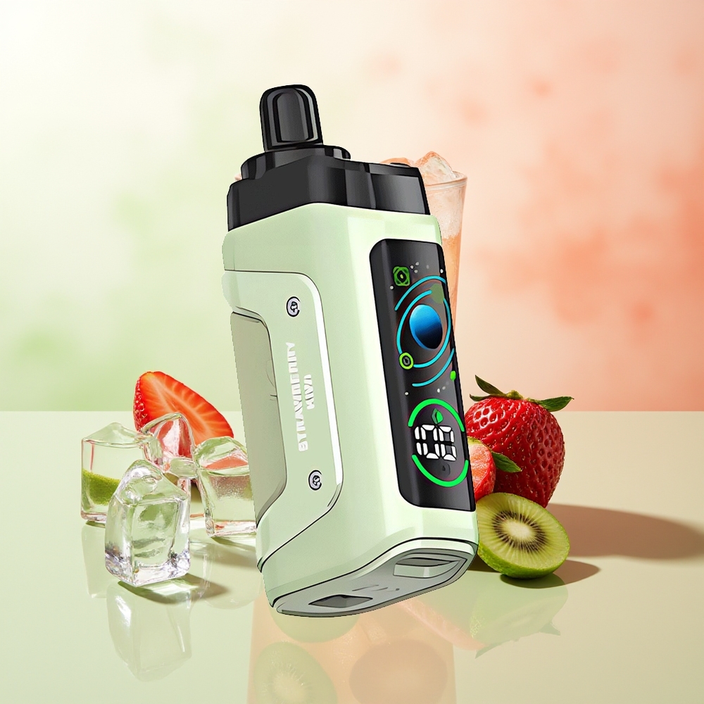 Razz Bar 45000 Züge Erdbeer-Kiwi Mesh Coil Typ-C Ladebar