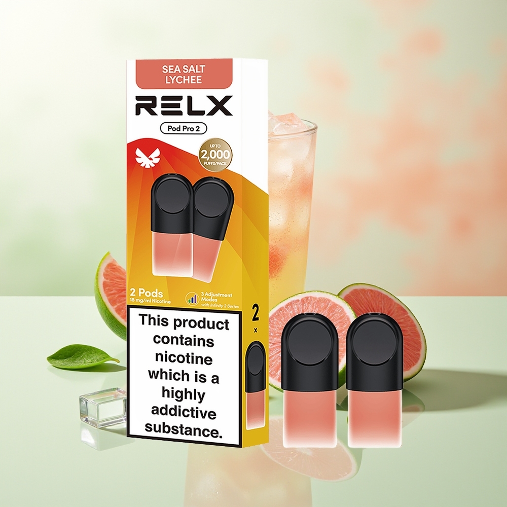 RELX Pod Pro 2 600 Litschi Meersalz 1.9ml 3 Modi