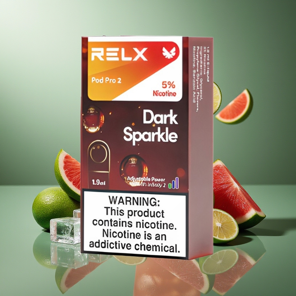 RELX Pod Pro 2 600 Züge 1.9ml Dunkler Glitzer 3 Modi Eco Smooth Boost