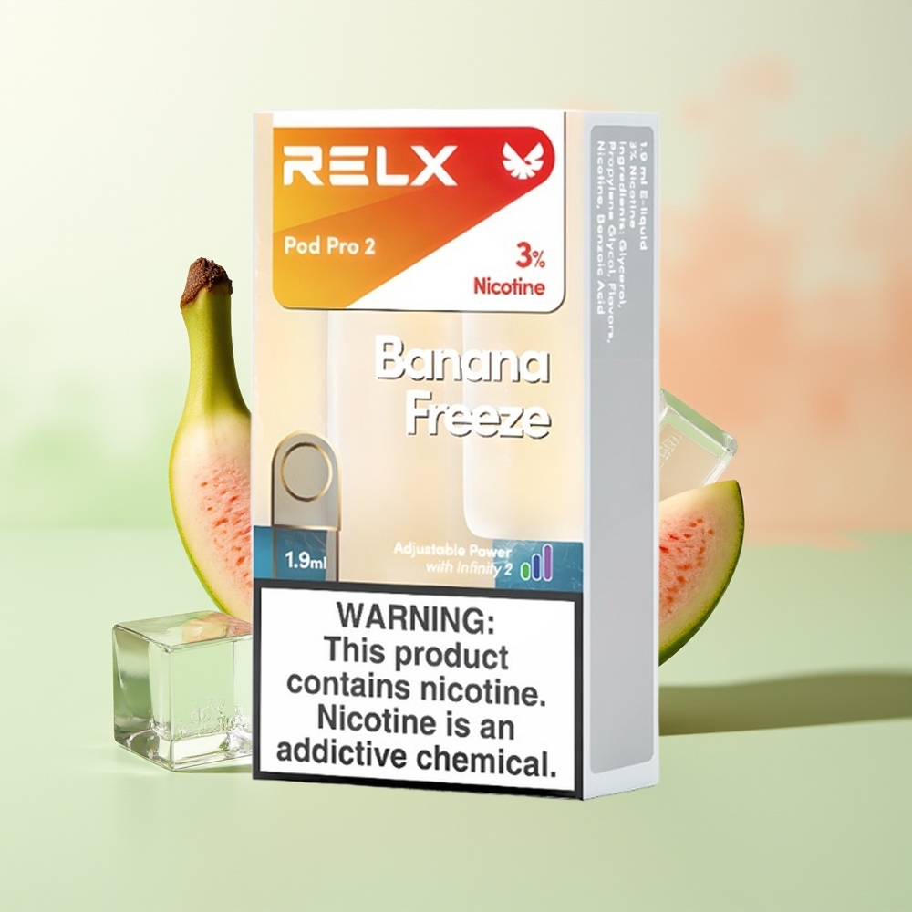 RELX Pod Pro 2 600 Züge Bananen-Eis 1,9ml 3-Modus