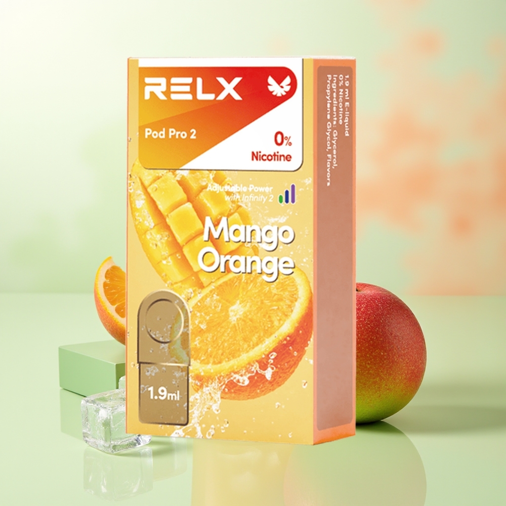 RELX Pod Pro 2 600 Züge Mango Orange 1.9ml 3 Spannungsstufen