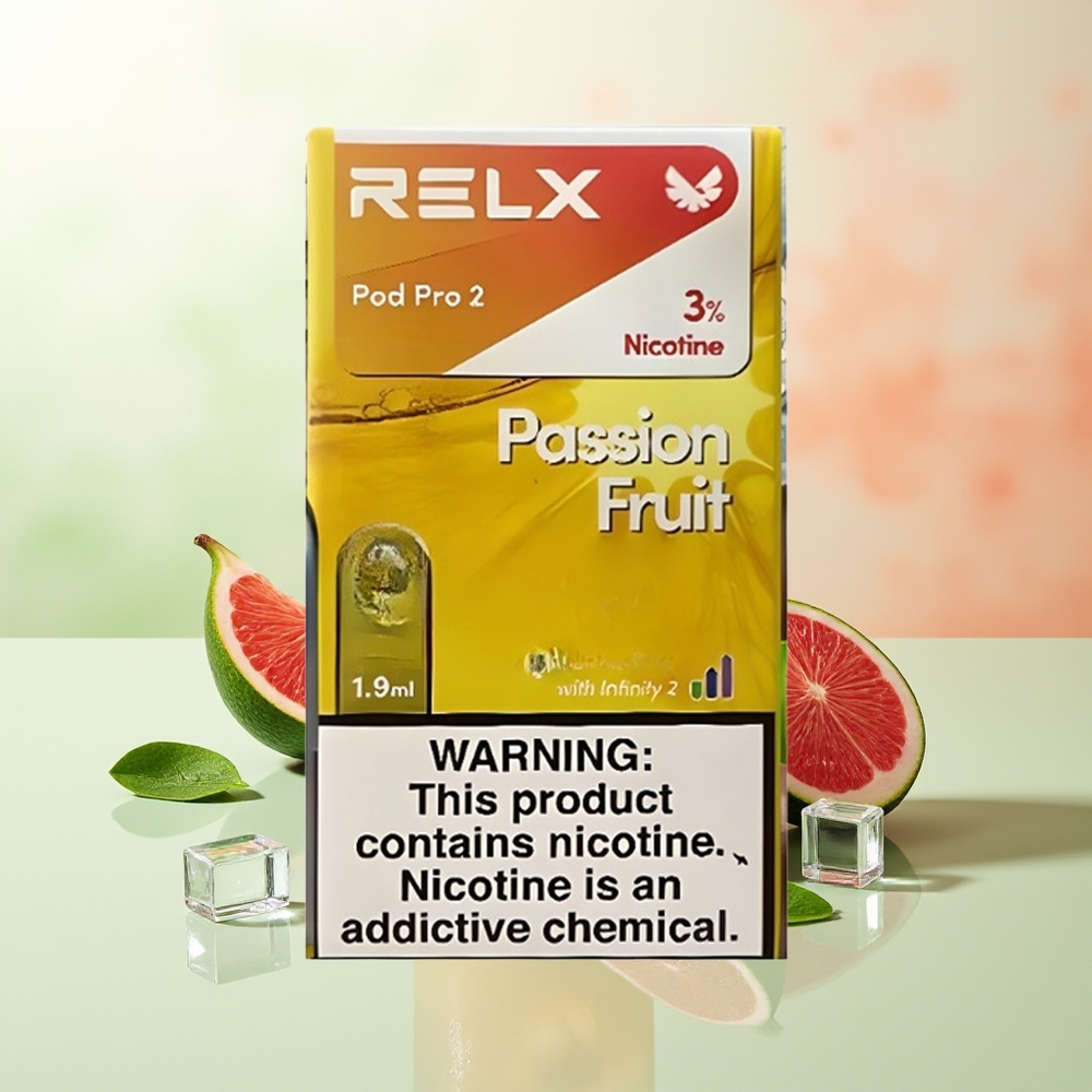 RELX Pod Pro 2 600 Züge Maracuja 1,9ml 3 Spannungsstufen
