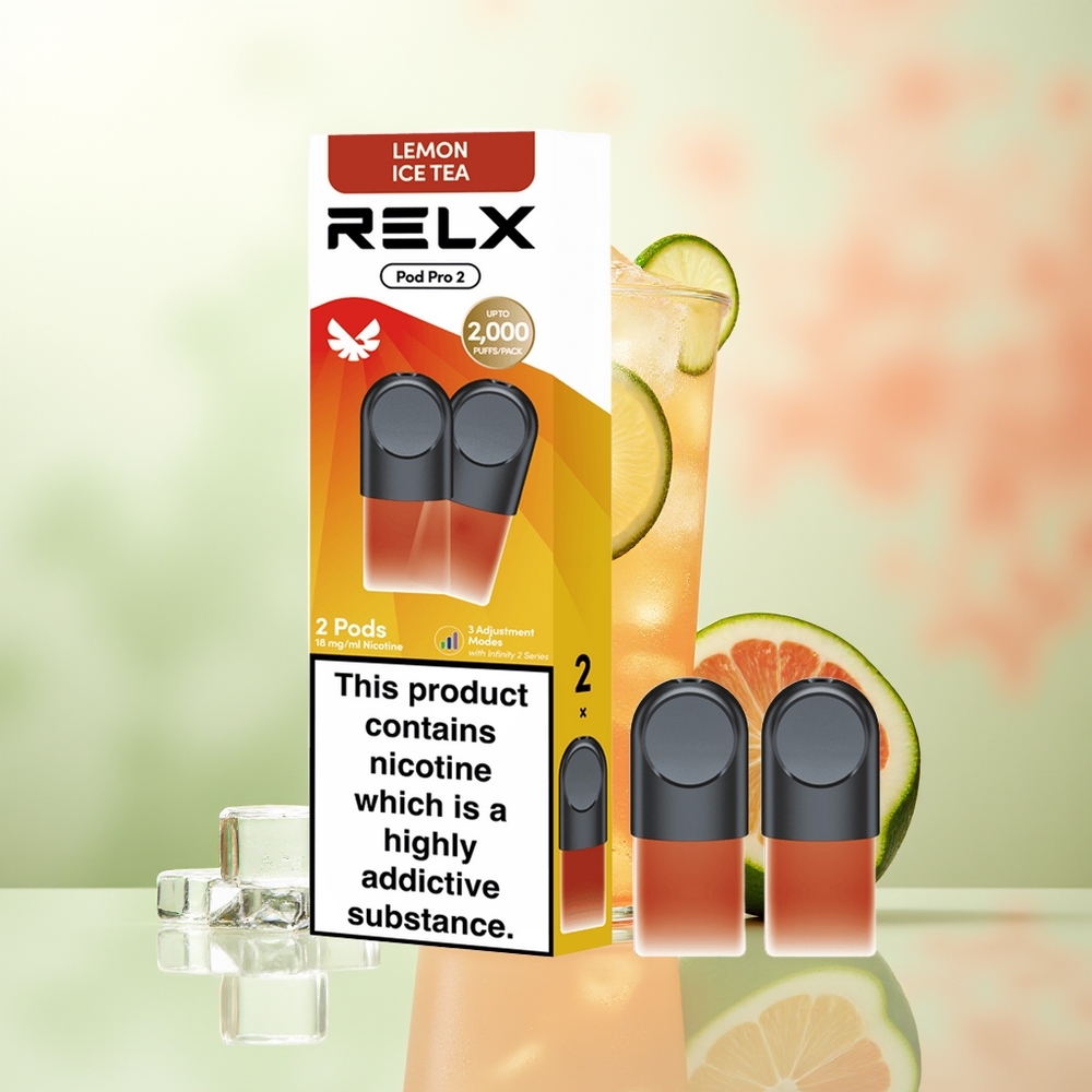 RELX Pod Pro 2 600 Züge Tee-Zitronen-Eistee 1.9ml 3 Spannungsstufen