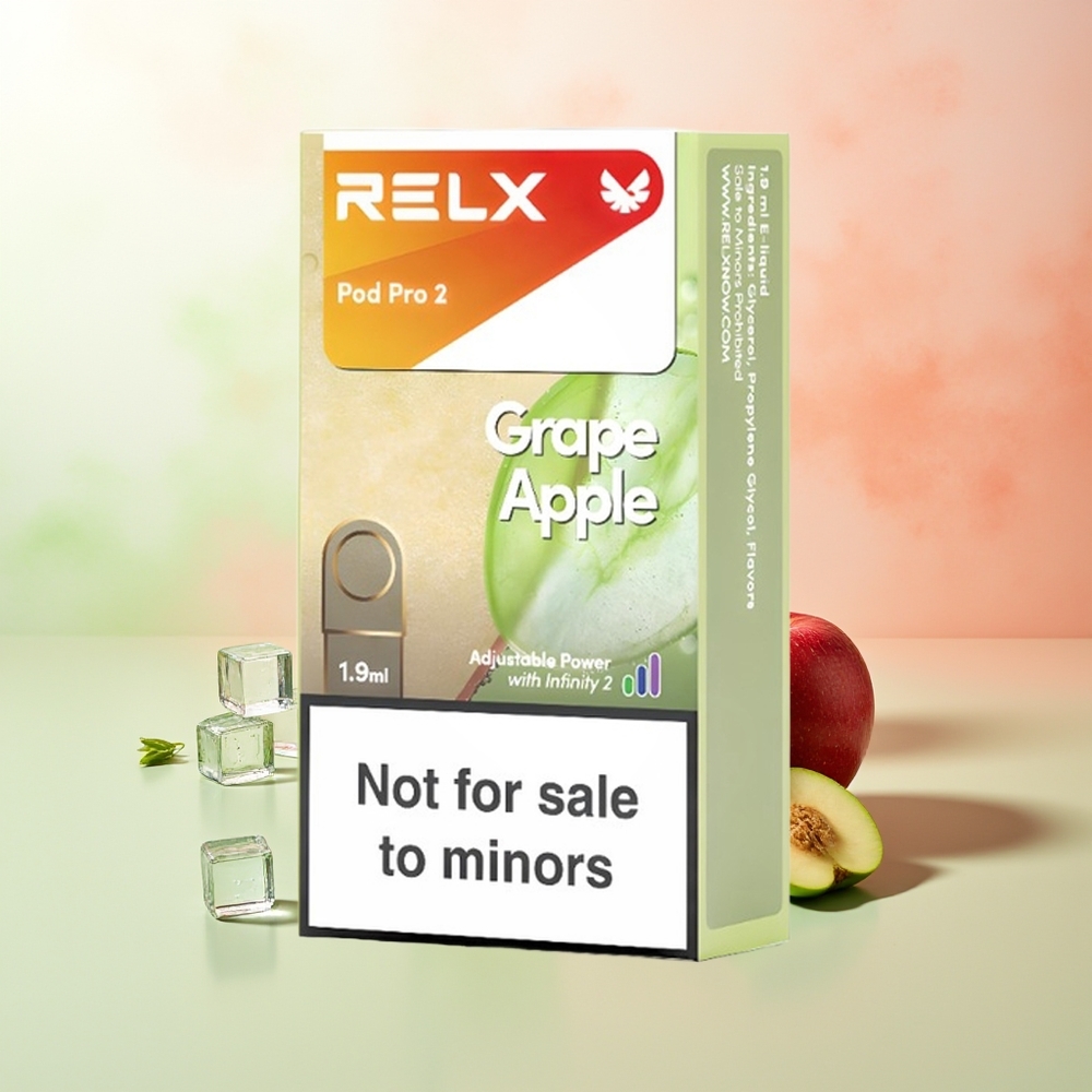RELX Pod Pro 2 600 Züge Traube Apfel 1.9ml 3 Spannungsstufen