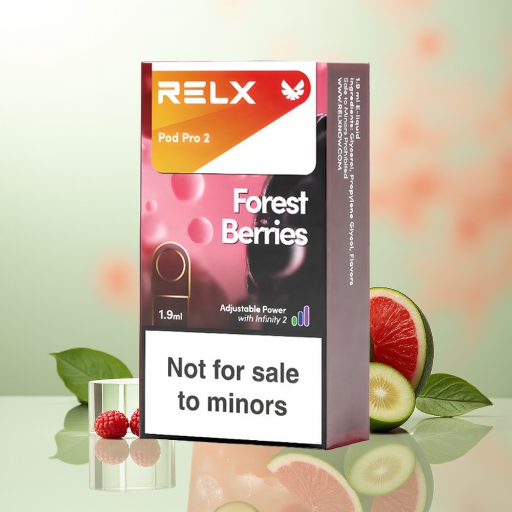 RELX Pod Pro 2 600 Züge Waldbeeren 1.9ml 3 Spannungsmodi