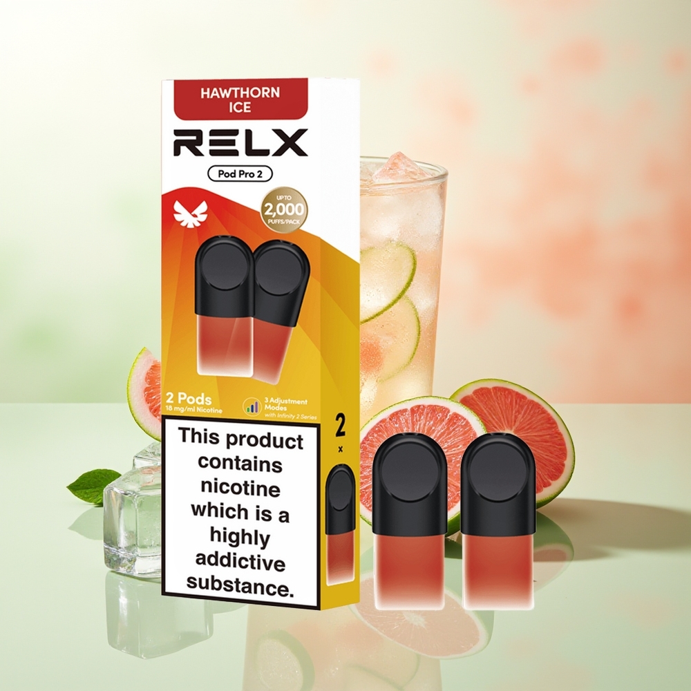 RELX Pod Pro 2 600 Züge Weißdorn-Eis 1.9ml 3-Stufen